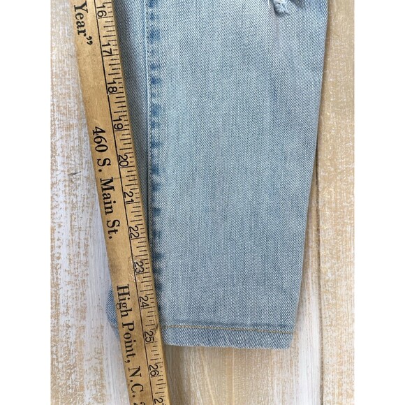 Abercrombie Fitch Jeans Women’s 26 Blue Mid Rise Straight Distressed OOAK *read - Picture 8 of 9